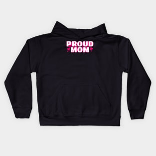 Proud Mom Text Design Kids Hoodie